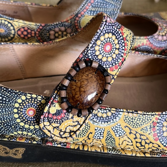 ALEGRIA Multicolor Paloma Kenya MARY JANE Shoes Size 6 - Picture 5 of 9